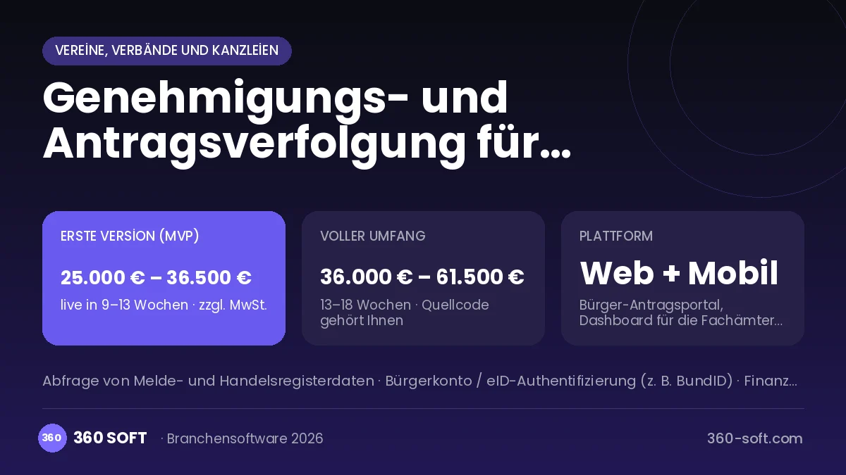 Genehmigungs- und Antragsverfolgung für Kommunen