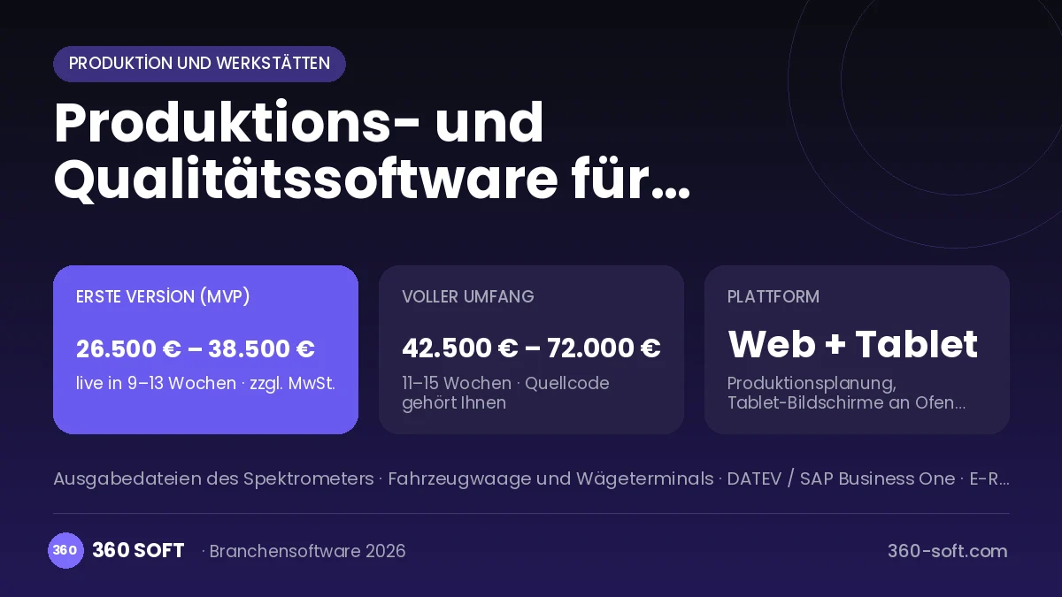 Produktions- und Qualitätssoftware für Gießereien