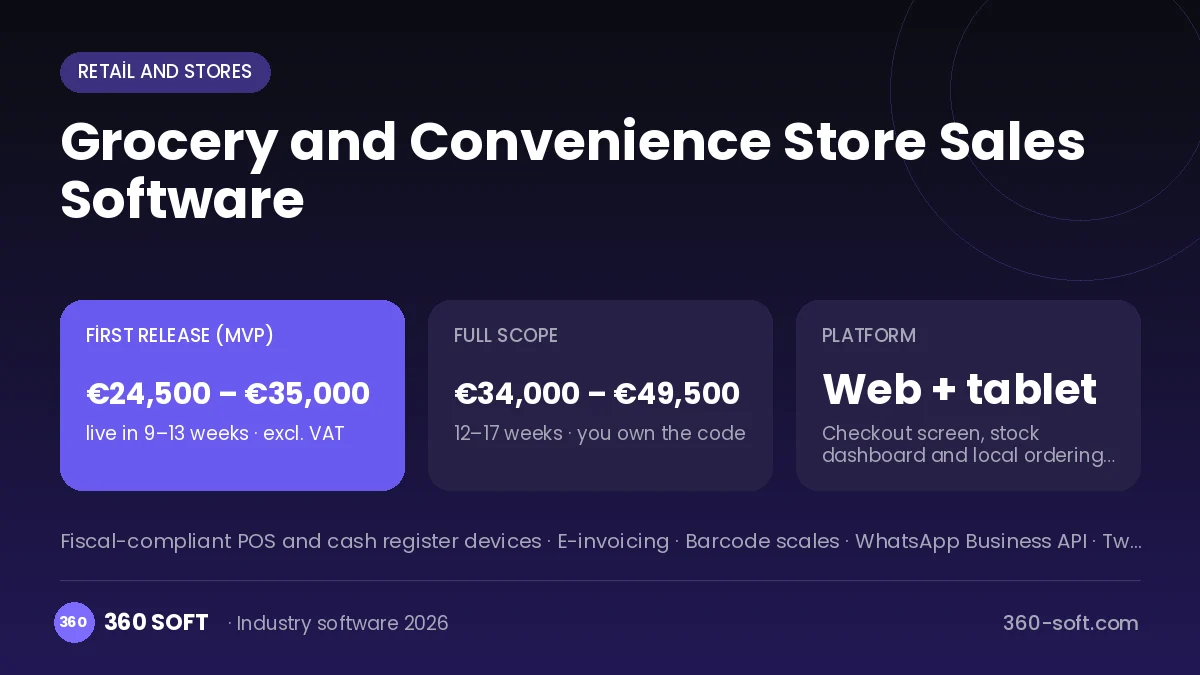 Grocery and Convenience Store Sales Software