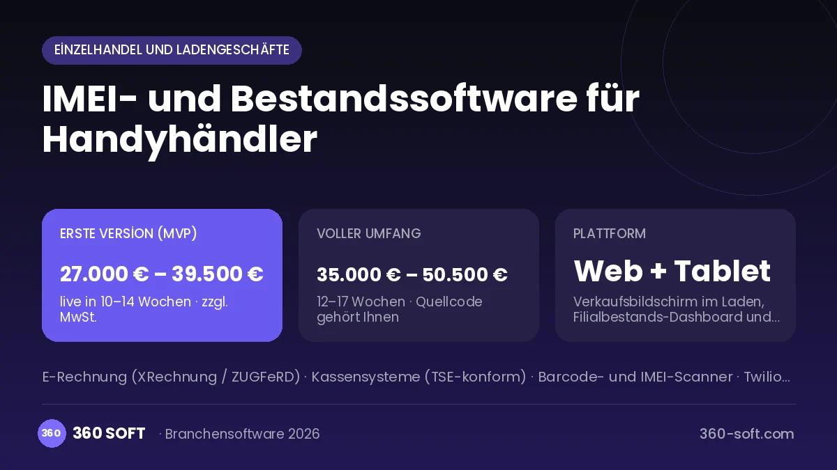 IMEI- und Bestandssoftware für Handyhändler