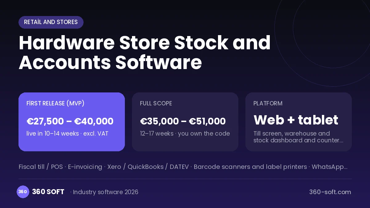Hardware Store Stock and Accounts Software