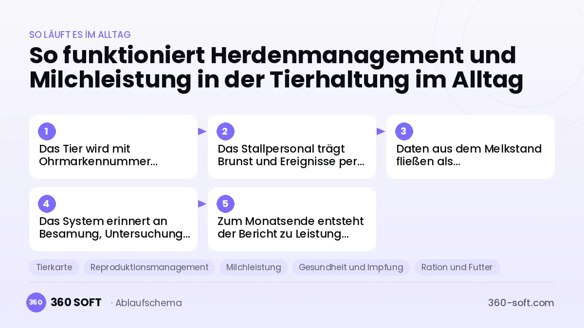 Herdenmanagement und Milchleistung in der Tierhaltung