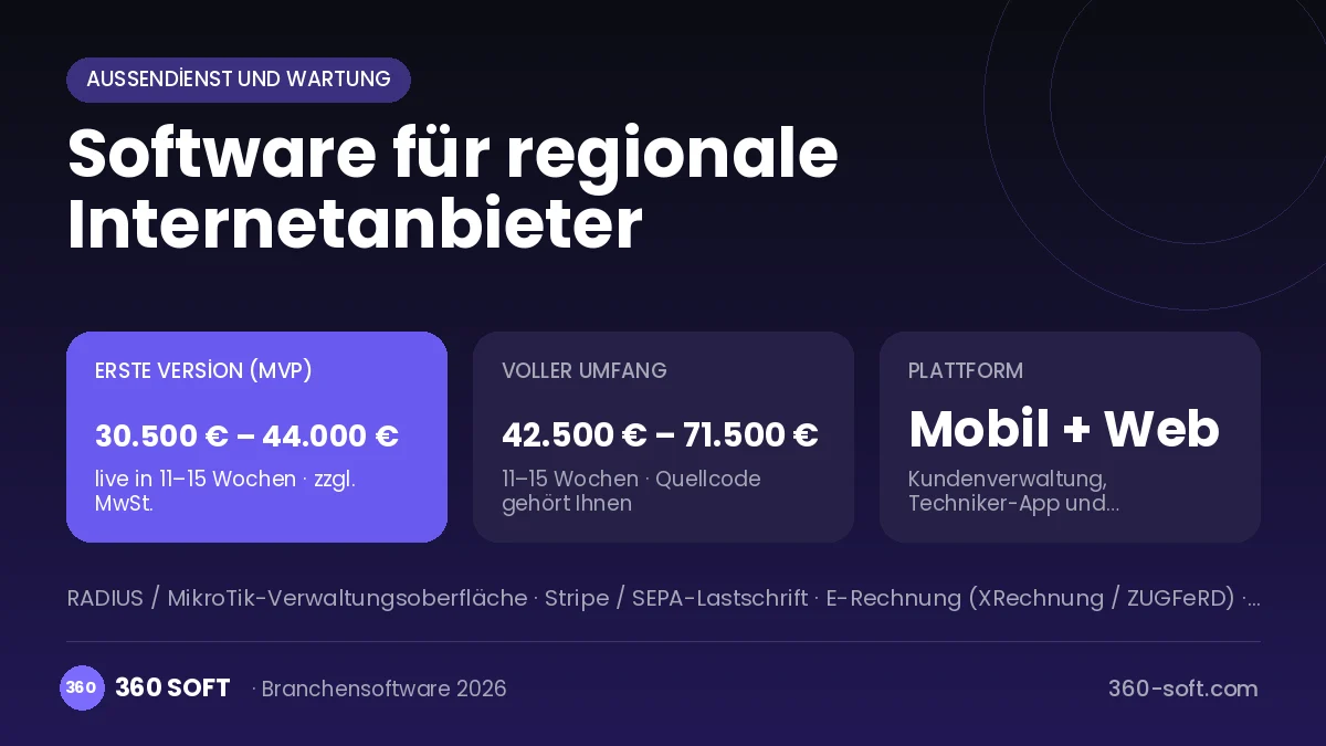 Software für regionale Internetanbieter