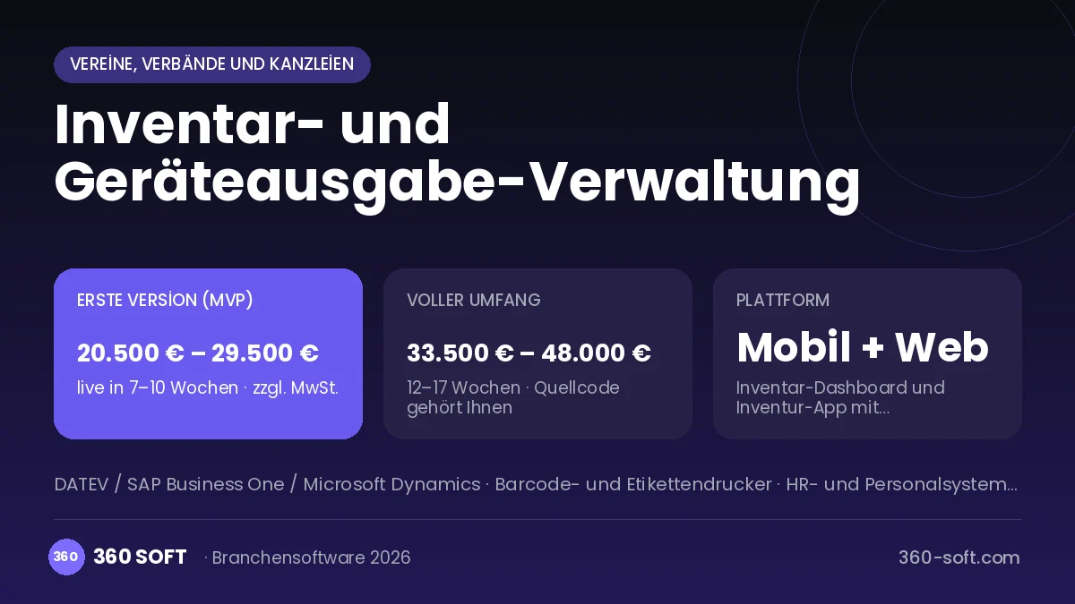 Inventar- und Geräteausgabe-Verwaltung
