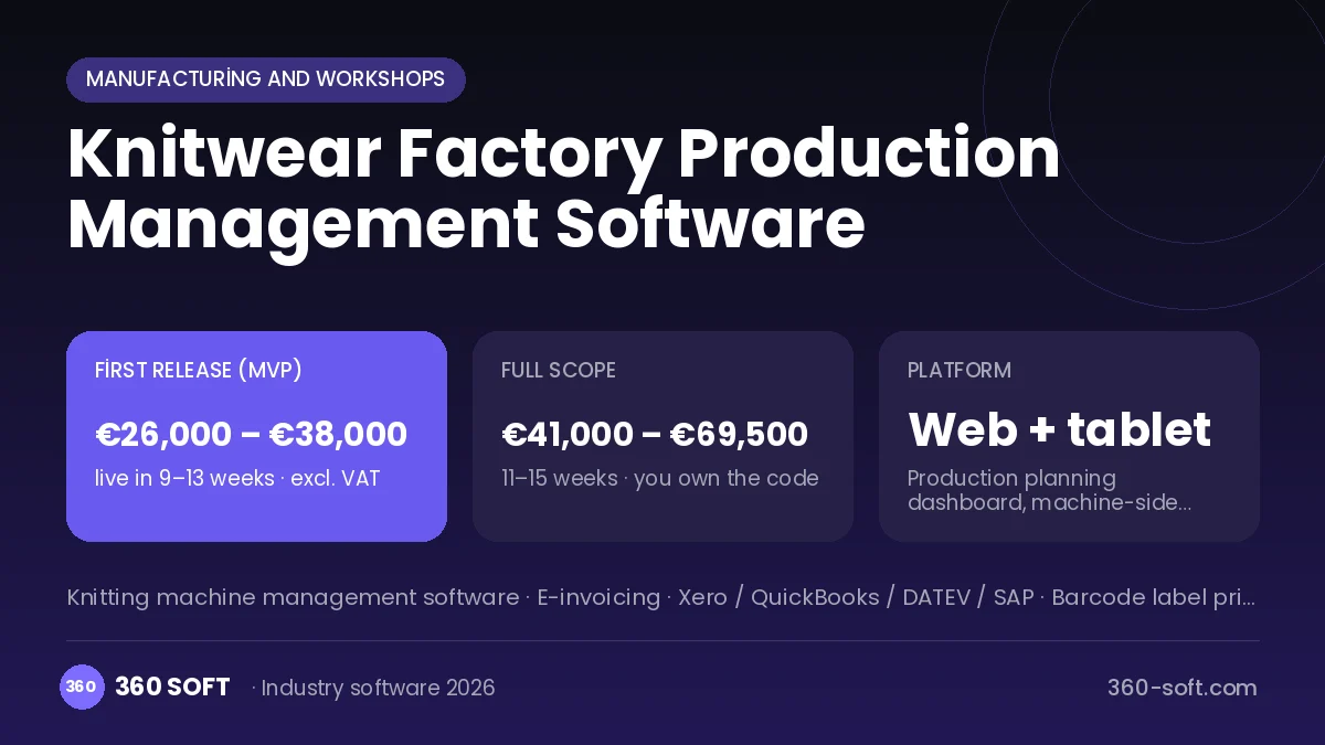 Knitwear Factory Production Management Software