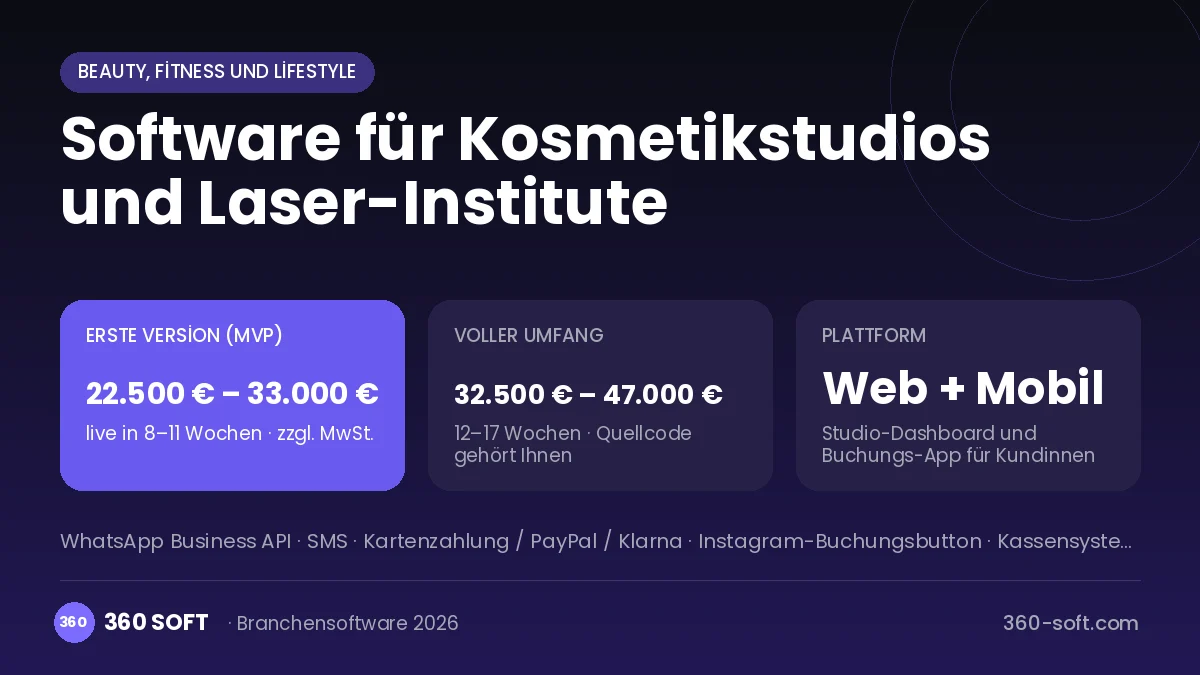 Software für Kosmetikstudios und Laser-Institute