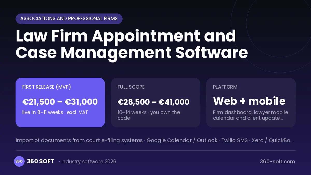 Law Firm Appointment and Case Management Software