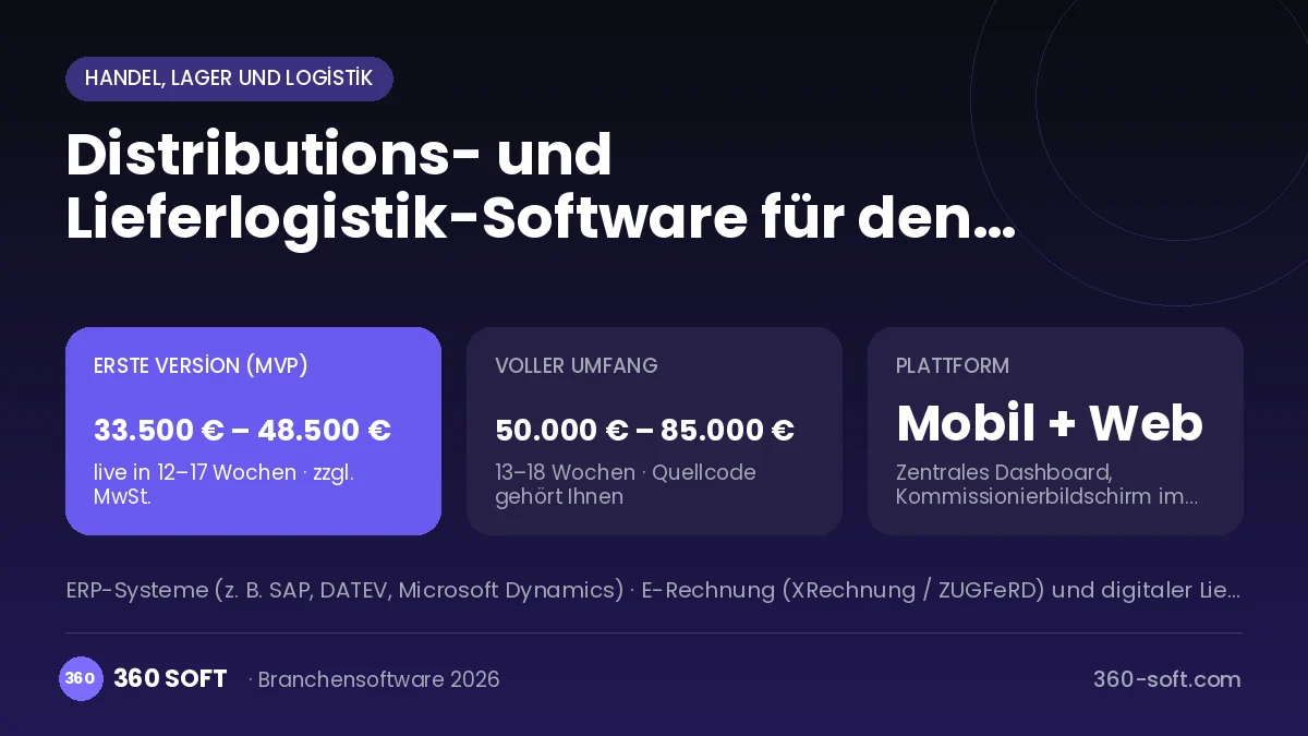 Distributions- und Lieferlogistik-Software für den Lebensmittelgroßhandel