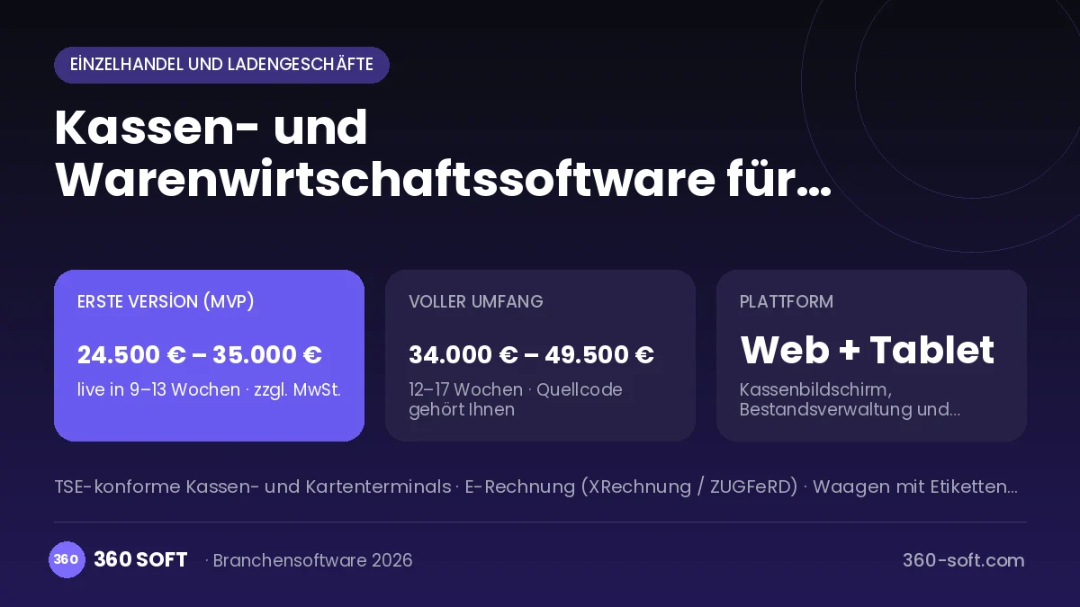 Kassen- und Warenwirtschaftssoftware für Lebensmittelgeschäfte