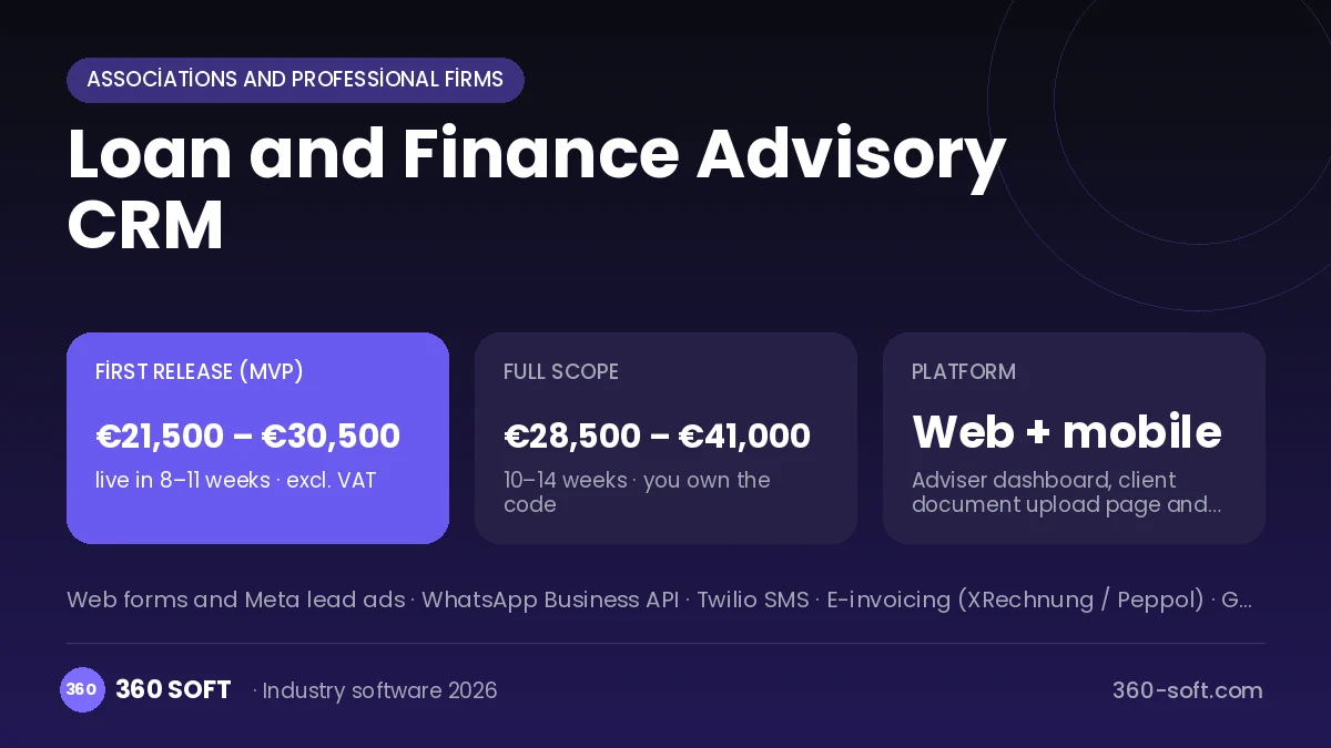 Loan and Finance Advisory CRM