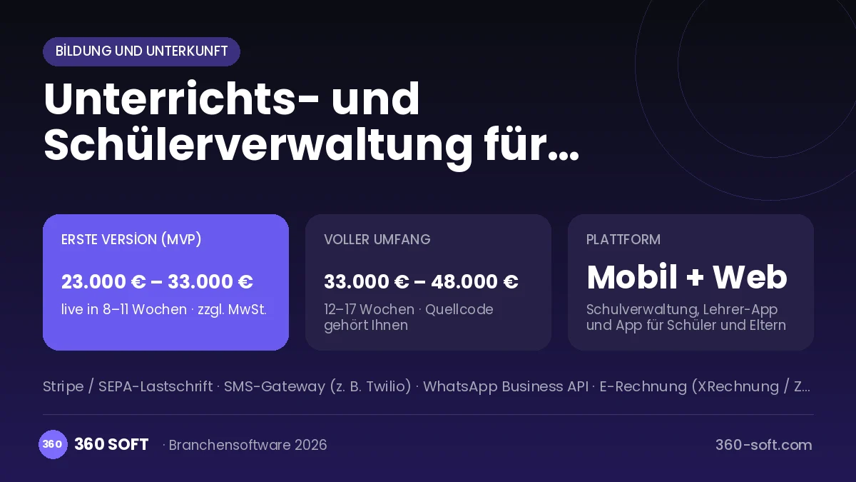 Unterrichts- und Schülerverwaltung für Musikschulen