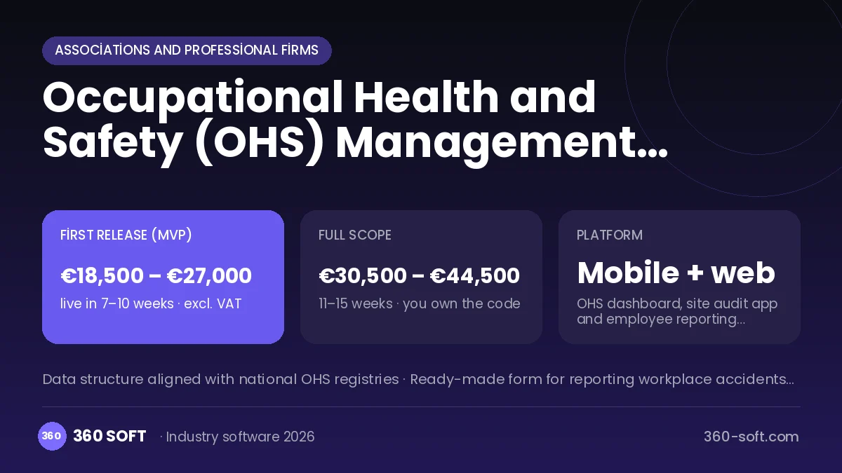 Occupational Health and Safety (OHS) Management Software