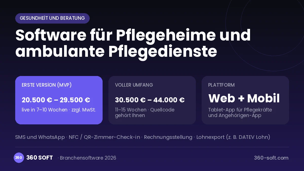 Software für Pflegeheime und ambulante Pflegedienste
