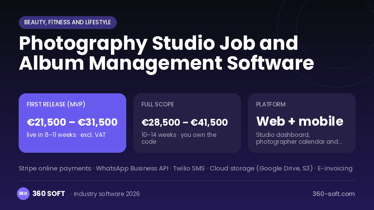 Photography Studio Job and Album Management Software