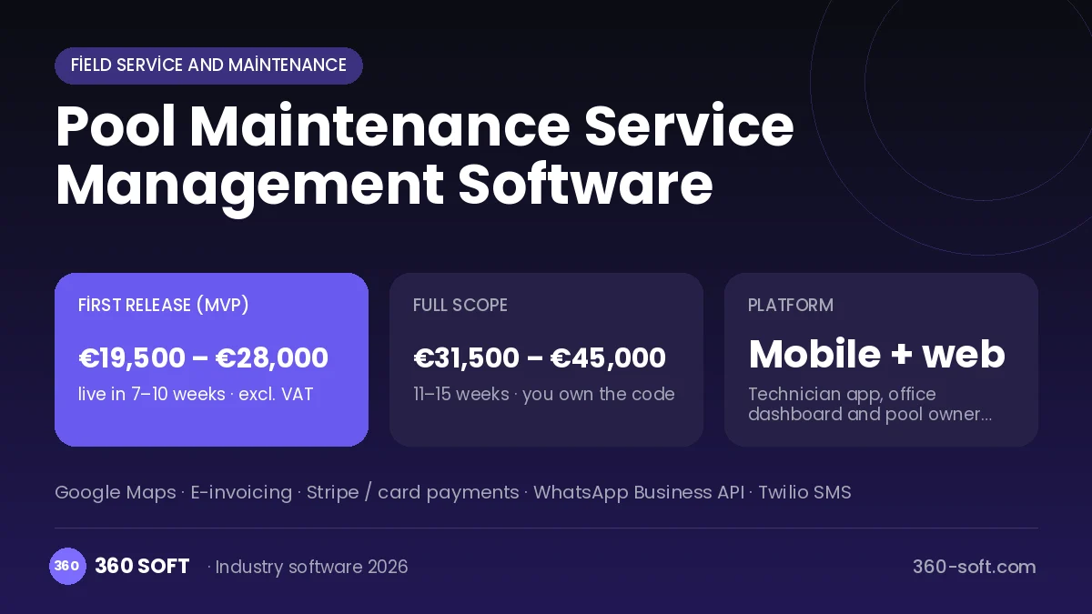 Pool Maintenance Service Management Software