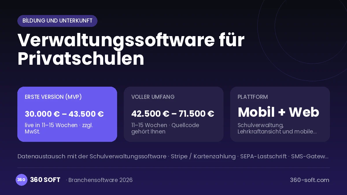 Verwaltungssoftware für Privatschulen