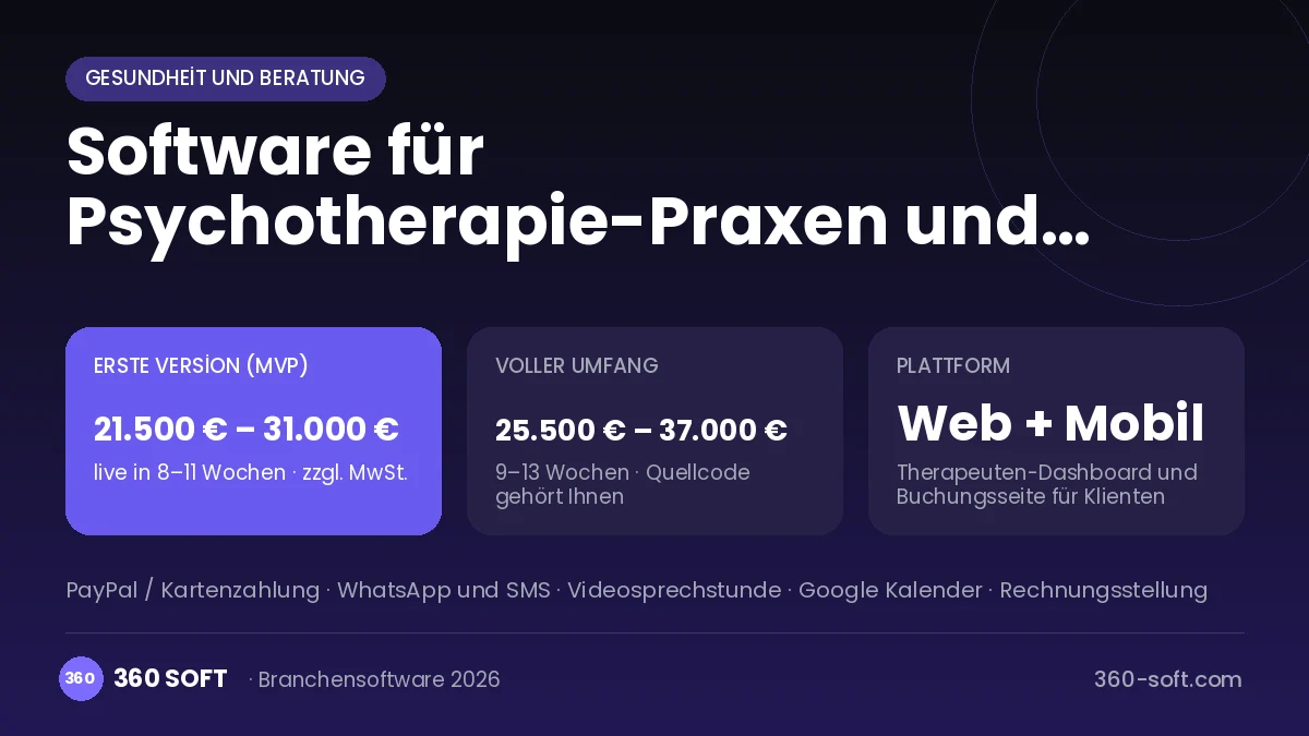 Software für Psychotherapie-Praxen und Beratungsstellen