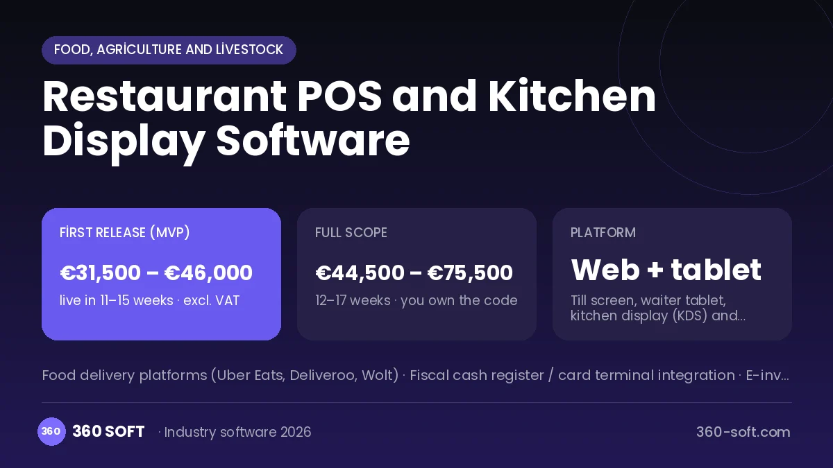 Restaurant POS and Kitchen Display Software