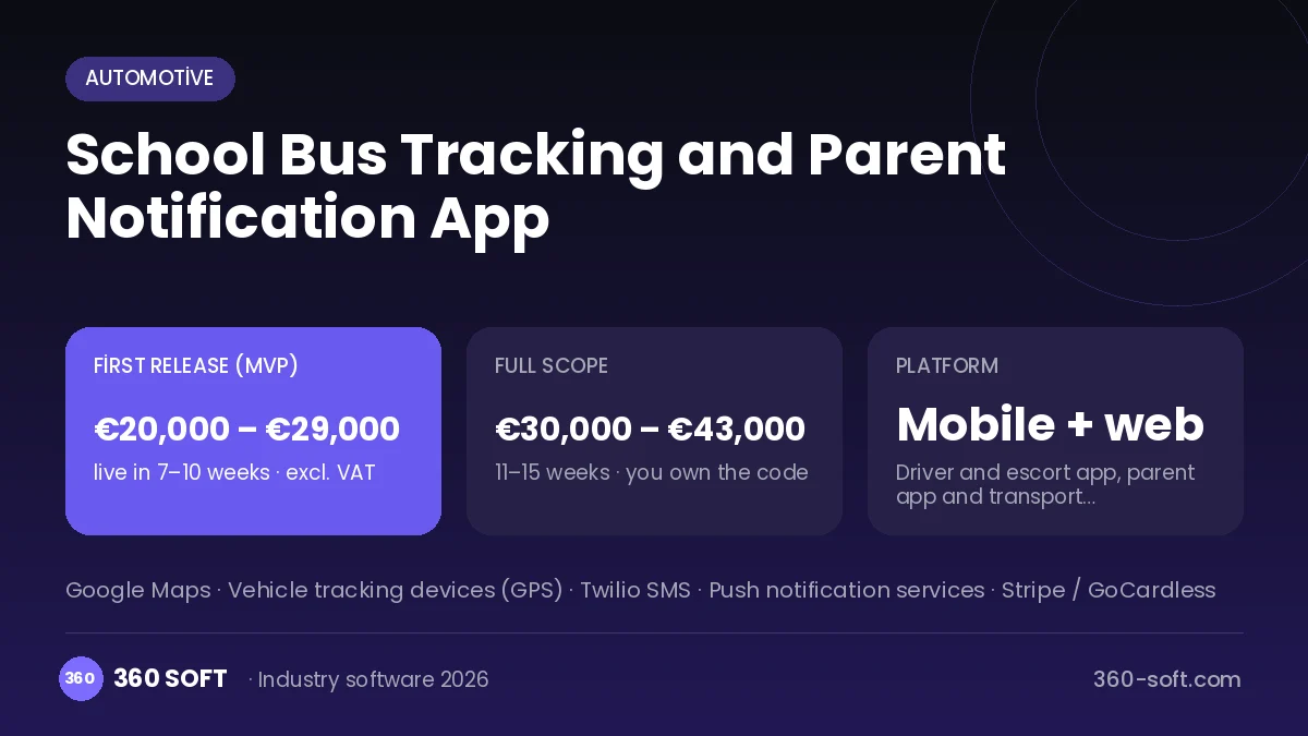 School Bus Tracking and Parent Notification App