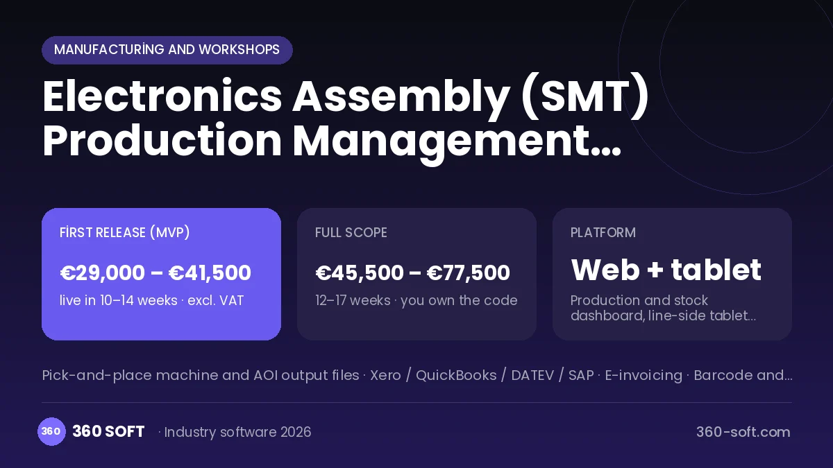 Electronics Assembly (SMT) Production Management Software