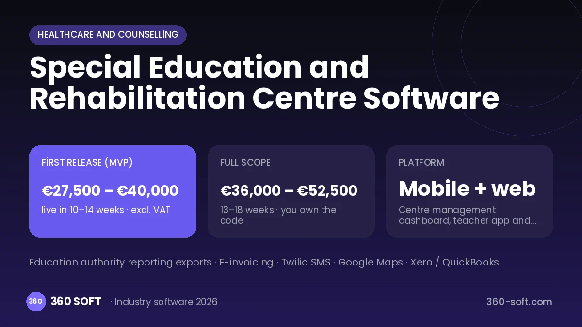 Special Education and Rehabilitation Centre Software