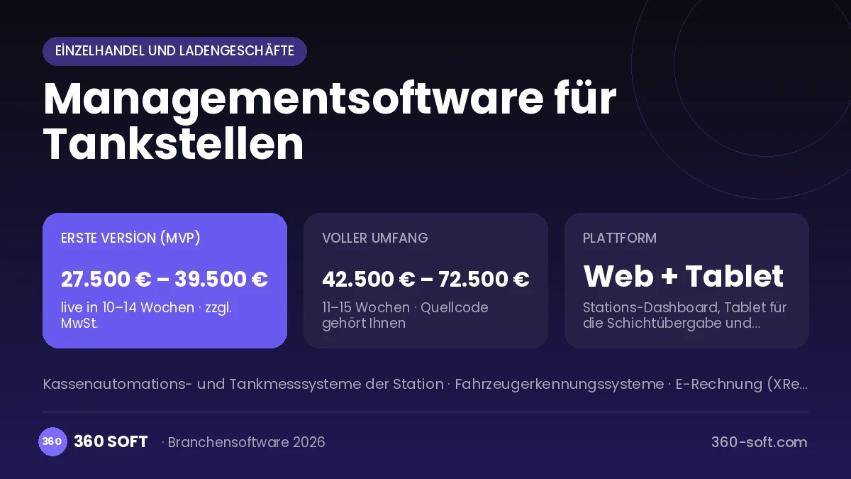 Managementsoftware für Tankstellen