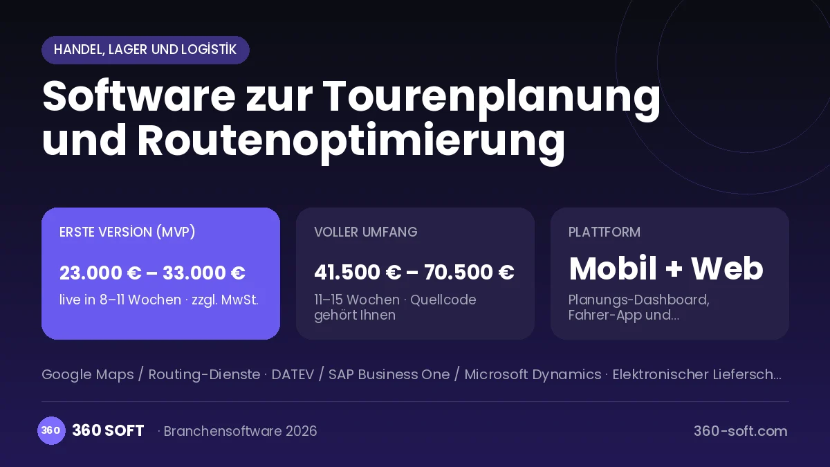 Software zur Tourenplanung und Routenoptimierung