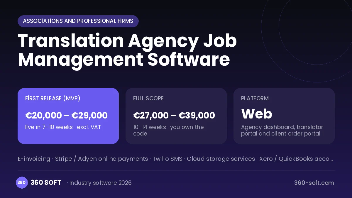 Translation Agency Job Management Software