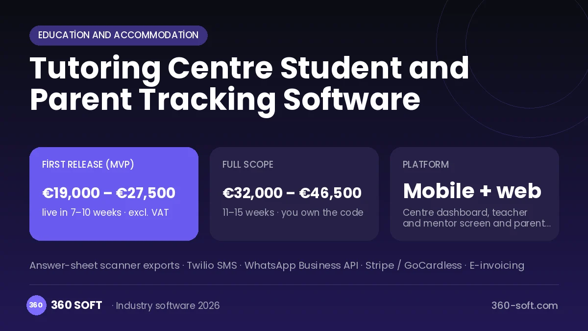 Tutoring Centre Student and Parent Tracking Software
