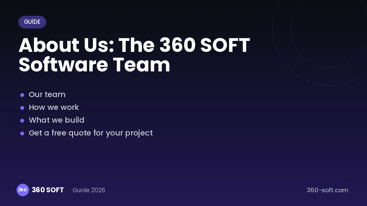About Us: The 360 SOFT Software Team