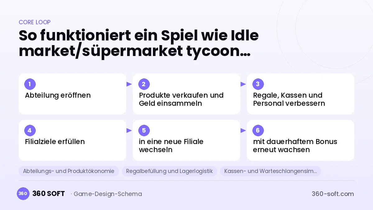 Systeme für ein Spiel wie Idle market/süpermarket tycoon