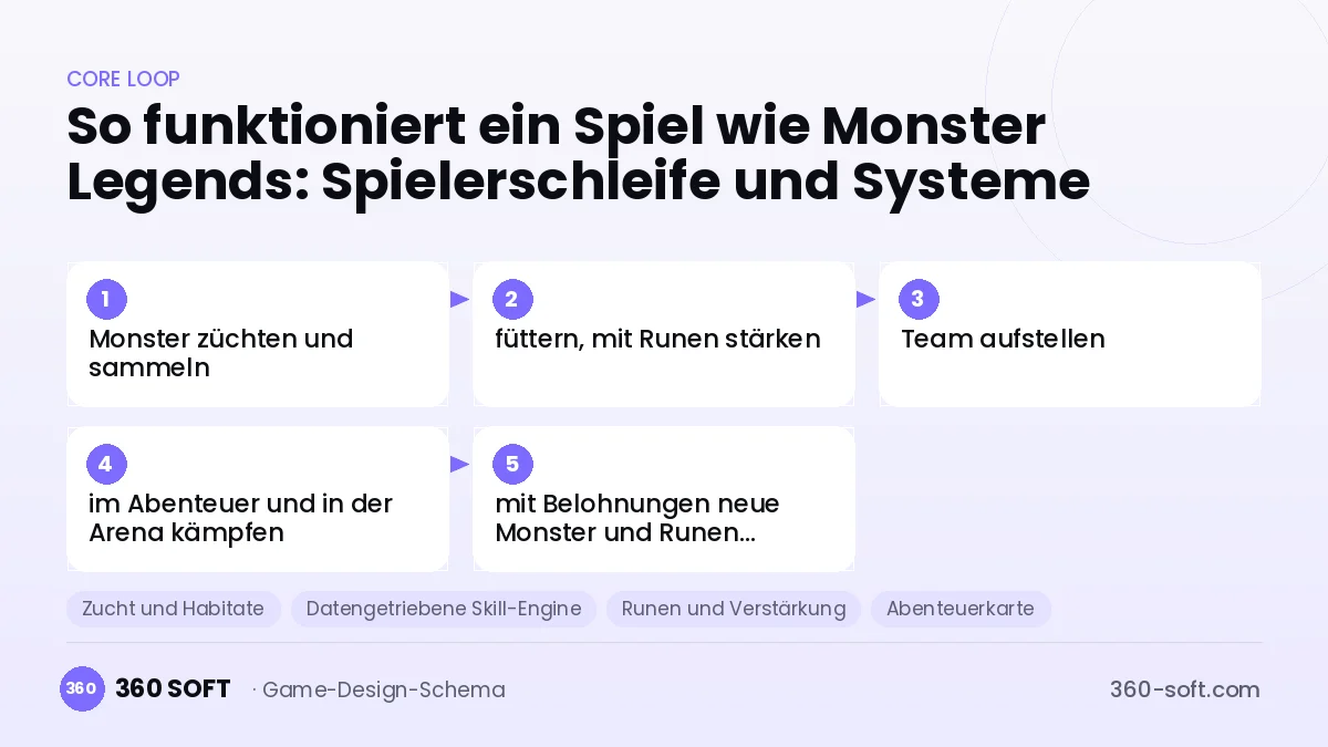 Systeme für ein Spiel wie Monster Legends