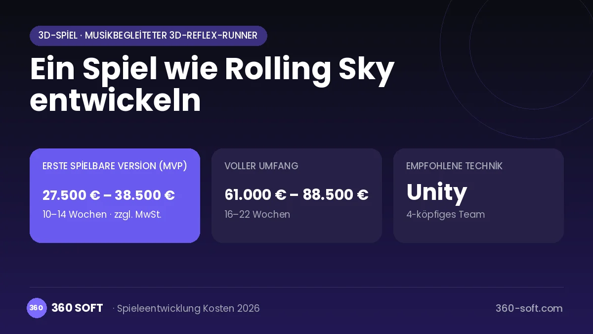 Ein Spiel wie Rolling Sky entwickeln