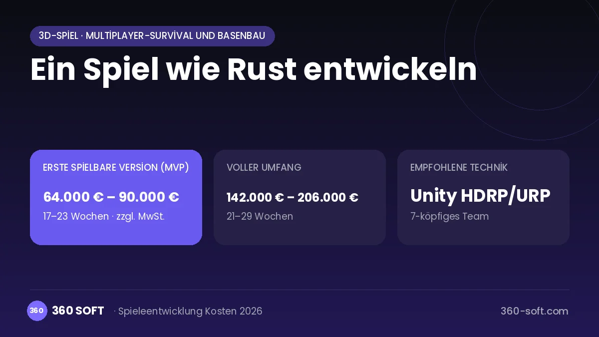 Ein Spiel wie Rust entwickeln